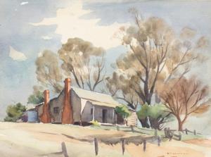ELDERSHAW John Roy 1892-1973,FARMHOUSE,GFL Fine art AU 2022-10-26