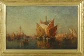 ELDRED Lemuel D 1848-1921,Venetian harbor scene,Eldred's US 2011-08-03