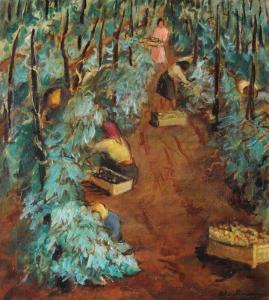 Eleutheriade Micaela 1900-1984,Vine Harvesting,Artmark RO 2023-06-19