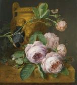 ELIAERTS Jan Frans,Floral still life with bird's nest. 1829.,1829,Galerie Koller 2006-09-18