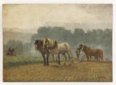 ELIAS Alfred 1885-1911,A plough team with a second plough team beyond and,Sworders GB 2020-07-21