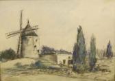 ELIAS Arthur Edward 1800-1900,Le Moulin de Daudet Cover Provence (see gallery la,Keys GB 2009-04-03