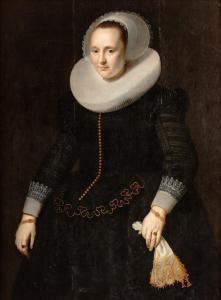 ELIAS Nicolaes Pickenoy 1590-1653,Portrait of a Lady holding gloves,Sotheby's GB 2021-06-17