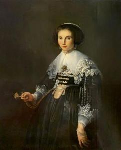 ELIAS Nicolaes Pickenoy 1590-1653,Three Quarter portrait of Well Attired Woman,Jackson's 2021-07-14