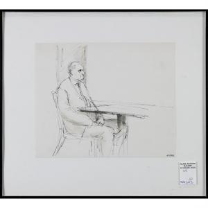Elias Rivera 1937-2019,Seated Gentleman,Clars Auction Gallery US 2022-07-16