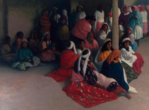 Elias Rivera 1937-2019,Women of Tarahumara III,Bonhams GB 2023-11-07