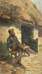 ELIOT Granville 1800-1900,The Resting Fisherman,1890,David Lay GB 2021-07-22