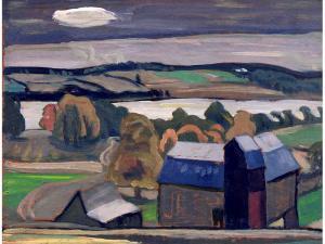 ELIOT Ruth 1913-2001,FARM BY THE LAKE,Hodgins CA 2008-06-02