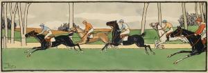 ELIOTT Harry 1882-1959,HORSE RACE,1902,Swann Galleries US 2017-01-26