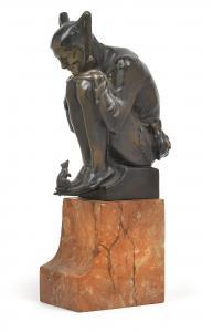 ELISCHER Hans 1891-1966,Court jester with rat,Palais Dorotheum AT 2014-03-19