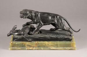 ELISCHER John W. 1891-1966,Tiger mit der Beute,Hargesheimer Kunstauktionen DE 2022-09-07