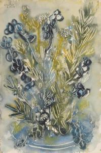 ELISOFON Eliot 1911-1973,Indigo Florals,1955,Shapiro Auctions US 2024-01-27