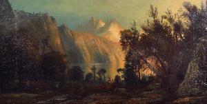 ELKINS Henry Arthur 1847-1884,A Mountainous Lake Scene,John Nicholson GB 2019-03-27