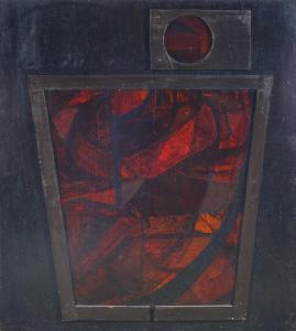 Elkonina Maria 1935,Black and Red Composition,1958,Shapiro Auctions US 2023-10-21