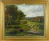 ELLEBY William Alfred 1856-1932,Sheep in a landscape,Burstow and Hewett GB 2014-10-22