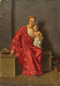 ELLER Wilhelm 1873-1951,Mutter mit Kind (Vorderseite),1932,Auktionshaus Dr. Fischer DE 2013-12-06