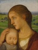 ELLER Wilhelm 1873-1951,Young mother with child,1922,Glerum NL 2009-11-30