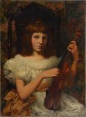 ELLERBY Ethel 1880-1901,THE YOUNG VIOLINIST,1888,Mellors & Kirk GB 2021-01-13