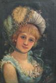 ELLIESCU Alexandru 1850-1889,Woman Portrait,Alis Auction RO 2008-11-08