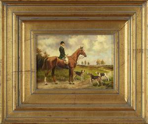 ELLIOT John Edmund 1788-1862,"Horseman With HisHounds",New Orleans Auction US 2011-06-04