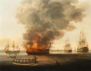 ELLIOT Thomas 1790-1800,The Loss of the HMS Boyne,Hindman US 2014-09-28