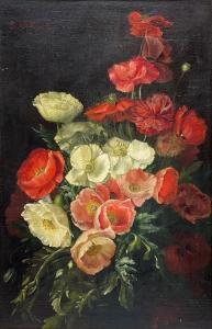 ELLIOTT Edward M 1920-1934,Still Life of Flowers,Duggleby Stephenson (of York) UK 2022-08-05