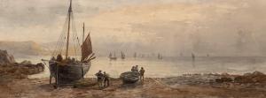 ELLIOTT J,Fishermen on the Foreshore,1868,David Lay GB 2019-10-31