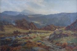 ELLIOTT James,A North Country landscape with cottages and cattle,Lacy Scott & Knight 2014-09-13
