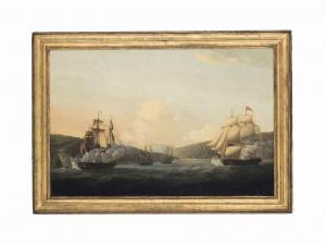 ELLIOTT William Lieut.,The capture of the 32-gun French frigate Amiable,1782,Christie's 2017-06-07