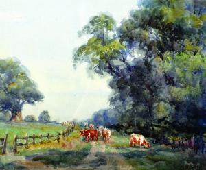 ELLIS Alice Blanche 1876-1916,A Farm Road - Steyning - The Homeward Trek,John Nicholson 2016-05-11