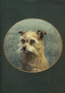 ELLIS Alice Blanche 1876-1916,Head of a brown terrier,1905,Wotton GB 2020-09-21