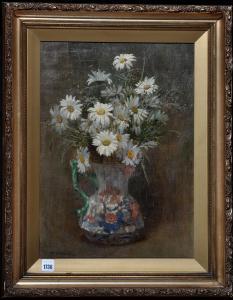 ELLIS Arthur 1856-1918,flowers in an ironstone jug,1999,Anderson & Garland GB 2018-01-25