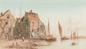 ELLIS C,Harbour Scene,1892,Rowley Fine Art Auctioneers GB 2019-02-16