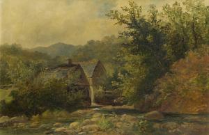 ELLIS Joseph F 1783-1848,Cottage on the Stream, Dolgelley,1876,Rosebery's GB 2020-01-25