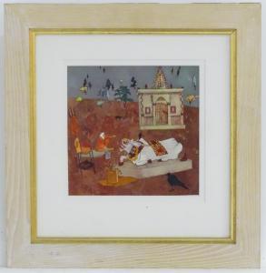 ELLIS Katy,Temple in Parbati Valley, A landscape scene with a,Claydon Auctioneers 2020-07-01