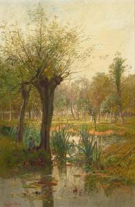 ELLIS Paul H. 1882-1908,Trees and reedy marsh,Bonhams GB 2024-03-12