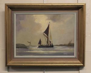 ELLIS Victor William 1921-1984,Thames sailing barge,Henry Adams GB 2023-06-22