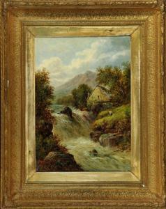 ELLIS Walter Erasmus 1800-1900,Mühle am Wasserfall,Allgauer DE 2017-01-12