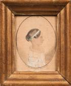 ELLSWORTH James Sanford 1802-1874,Portrait of a Young Lady,Skinner US 2018-08-12