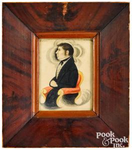 ELLSWORTH James Sanford 1802-1874,portraits of a husband and wife,Pook & Pook US 2021-01-28