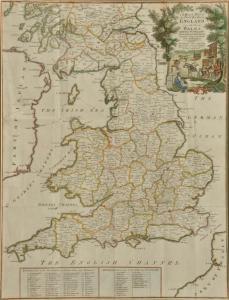 ELLYS John 1701-1757,A Modern Map of the Post Roads of England and Wale,Mallams GB 2013-10-02