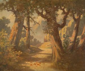 ELMER NOBLE Raymond 1880-1947,Autumn Trails,John Moran Auctioneers US 2016-01-27