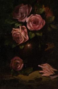 ELMER NOBLE Raymond 1880-1947,Still Life of Roses,1906,William Doyle US 2021-05-05