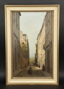 ELMERICH Charles Édouard 1813-1889,Rue animée,Auxerre Enchères FR 2023-09-03