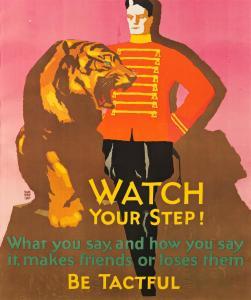 ELMES Willard Frederic 1900-1956,WATCH YOUR STEP! / BE TACTFUL,1929,Swann Galleries US 2021-08-05