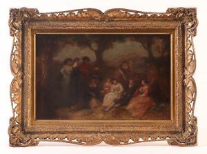 ELMORE Alfred W 1815-1881,an outdoor gathering,Kamelot Auctions US 2023-11-15
