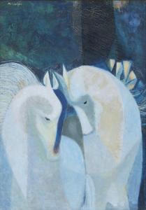 ELOGLU METIN 1927-1985,Horses,Ankara Antikacilik TR 2010-04-11