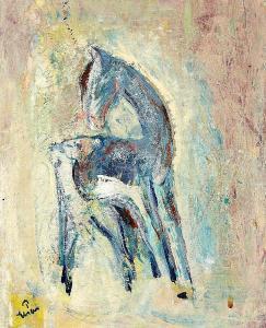 ELSAS Paul 1896-1981,Pferd mit Fohlen,Zofingen CH 2015-06-06