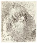 ELSASSER JOHANN DAVID,An old man with a Beard and long Hair,1770,Palais Dorotheum 2018-03-28