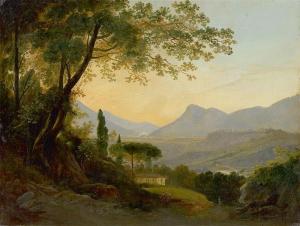 ELSASSER Julius Albert 1814-1859,Ansicht von Subiaco,Villa Grisebach DE 2017-05-31